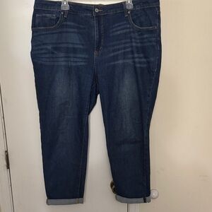 Time and Tru Dark Blue Ankle Jeans